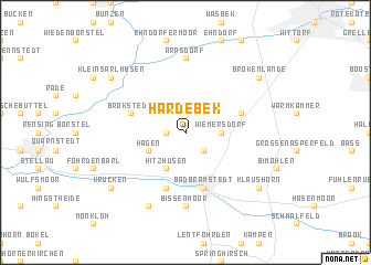 map of Hardebek