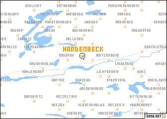 map of Hardenbeck