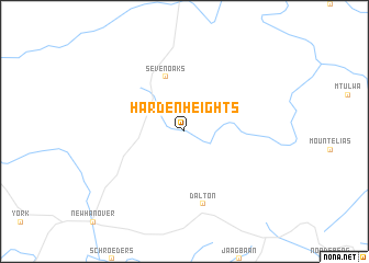map of Harden Heights