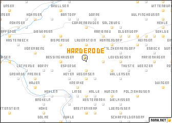 map of Harderode