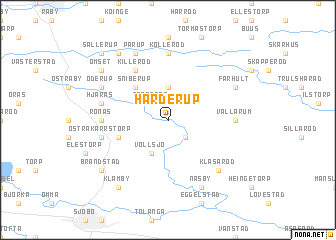 map of Hårderup