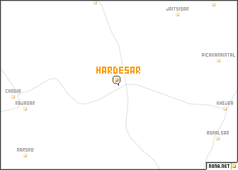 map of Hardesar