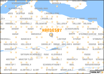 map of Hardesby