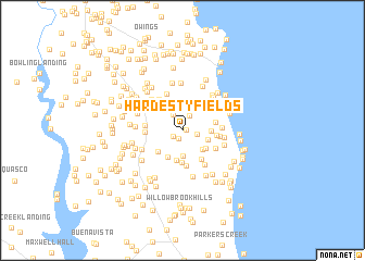 map of Hardesty Fields