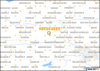 map of Hardeweer