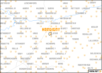 map of Hardigny