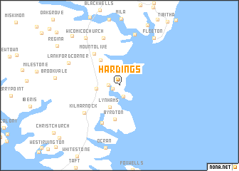 map of Hardings