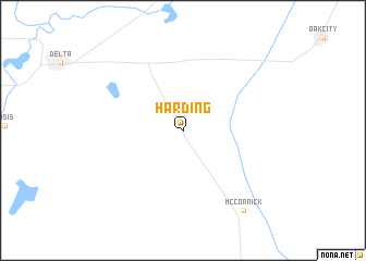 map of Harding