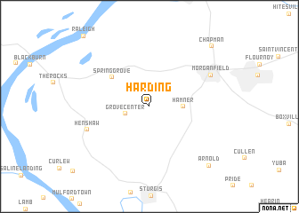 map of Harding
