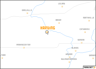 map of Harding