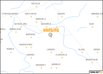 map of Harding