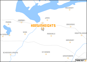 map of Hardin Heights