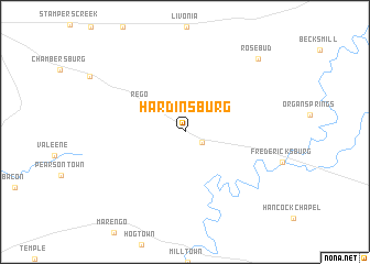 map of Hardinsburg