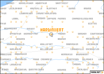 map of Hardinxent