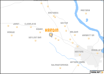 map of Hardin