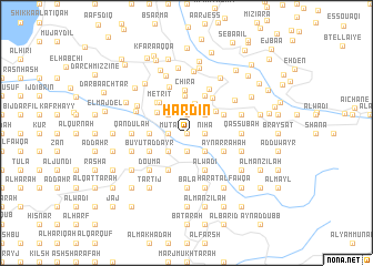 map of Ḩardīn