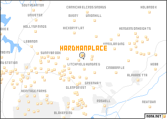 map of Hardman Place