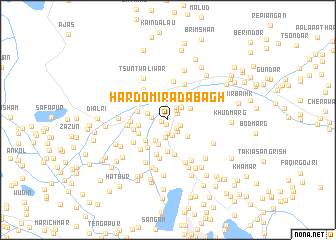 map of Hardomirādābāgh