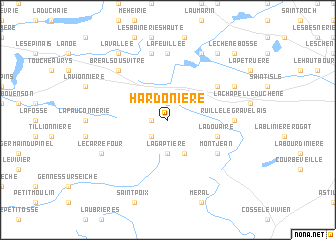 map of Hardonière