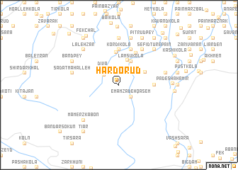 map of Hardo Rūd