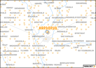 map of Hardo Rūd