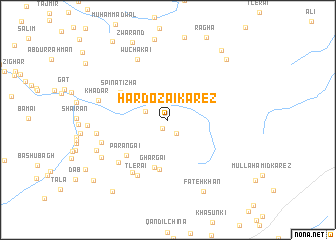 map of Hardozai Kārez