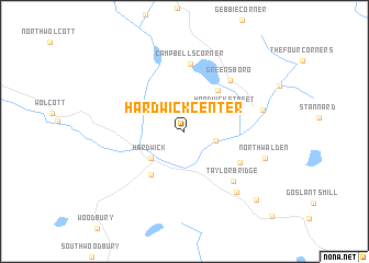 map of Hardwick Center