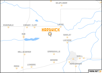 map of Hardwick