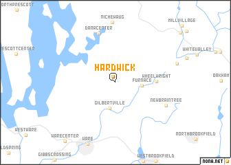 map of Hardwick