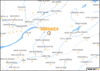 map of Hardwick