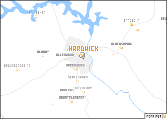 map of Hardwick