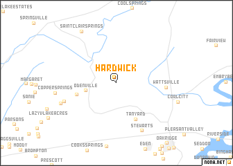 map of Hardwick