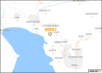 map of Hardy