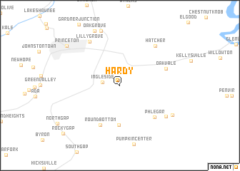 map of Hardy