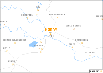 map of Hardy