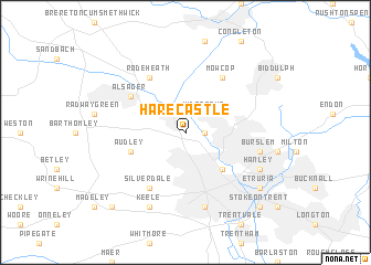 map of Harecastle