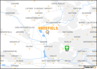 map of Harefield