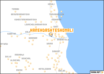 map of Hareh Dasht-e Shomālī