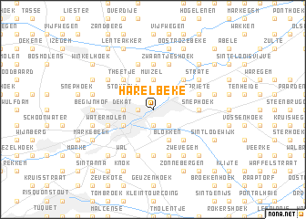 map of Harelbeke