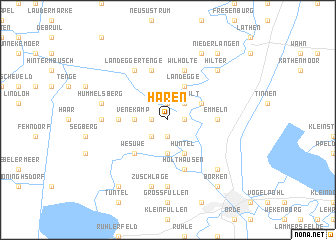 haren mapa Haren (Germany) map   nona.net