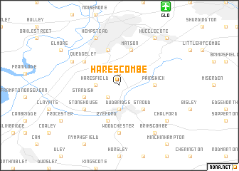 map of Harescombe