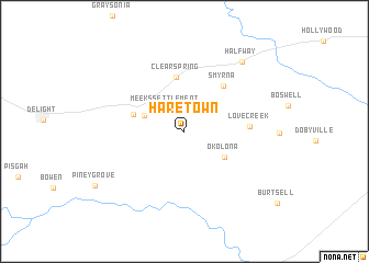 map of Haretown