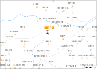 map of Ḩarfā