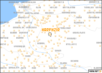 map of Harf Hzîr