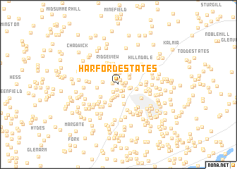 map of Harford Estates