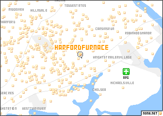 map of Harford Furnace