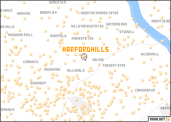 map of Harford Hills