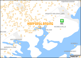 map of Harford Landing