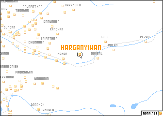 map of Harganyiwan