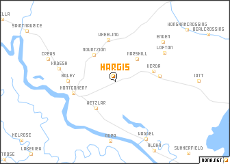 map of Hargis